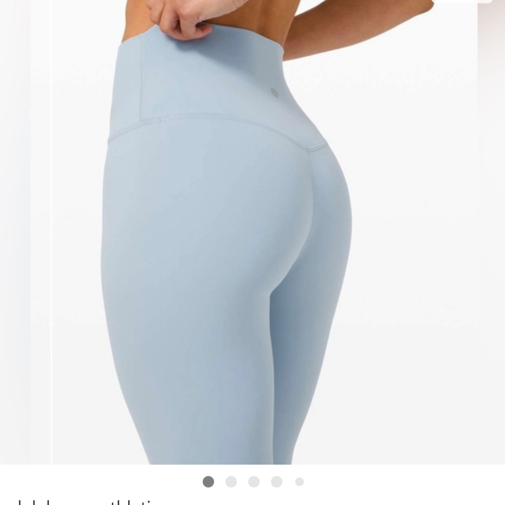 Lululemon Align Crop 23" Chambray 8 W6bgks Nulu Light Blue